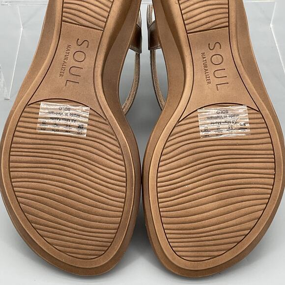 NEW Soul Naturalizer Women’s Solo Sandals Warm Silver Size 6M - Picture 10 of 10